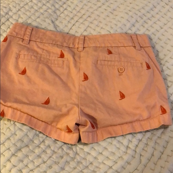 Peach Chino Shorts + Orange Embroidered Sailboats - Picture 5 of 5